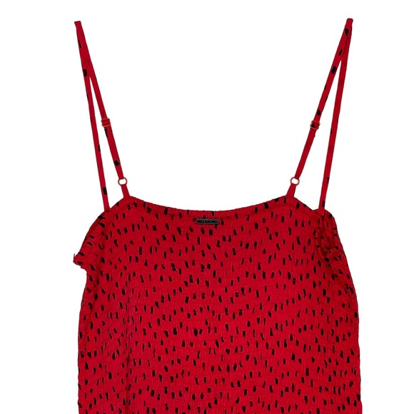 Billabong Women's Dress Polka Dot Sincerely Jules Playing for Keeps Red Large - Picture 6 of 8